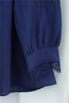 Bebe Yaka Fistolu Beli Bağcıklı Modal Tunik  -Laci-Tunik-398-11008-R03