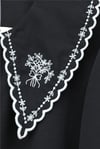 Bebe Yaka Fistolu Kolu Lastikli Poplin Gömlek Bluz -Siyah-Gömlek-349-8045-R01