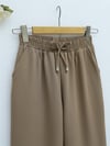Beli Bağcıklı Dar Paça Pantolon -Vizon-Dar Paça Pantolon-400-1157-R23