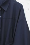 Beli Bağcıklı Düğmeli Oversize Modal Tunik -Laci-Gömlek-398-11007-R03