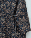 Beli Bağlamalı Cepli Desenli Kapitone Kimono -Laci-Ceket-408-6000-R03