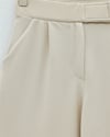 Beli Cırtcırt Detay Boru Paça Kumaş Pantolon  -Bej-Pantolon-400-1155-R56