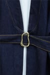 Beli Kemerli Pantolonlu Kot Kimono Takım -K.Laci-Takım-417-19872-R62