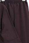 Beli Kemerli Yarım Düğmeli Pantolonlu Cupra Takım  -Mürdüm-Takım-380-4437-R09