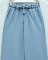Beli Kuşaklı Lastikli Cepli Kot Pantolon -Buz Mavi-Pantolon-417-16779-R37