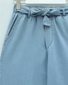 Beli Kuşaklı Lastikli Cepli Kot Pantolon -Buz Mavi-Pantolon-417-16779-R37