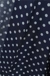 Beli Lastikli Asimetrik Kesim Parçalı Astarlı Şifon Etek -Lacivert-Etek-426-5286-R03