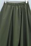 Beli Lastikli Astarlı Poplin Balon Etek -Haki-Etek-430-5047-R05