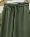 Beli Lastikli Bağcıklı Bol Paça Salaş Pantolon  -Haki-Pantolon-338-20646-R05