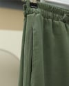 Beli Lastikli Bağcıklı Bol Paça Salaş Pantolon  -Haki-Pantolon-338-20646-R05
