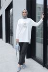 Beli Lastikli Cepli Bol Paça Kot Pantolon        -Antrasit-Pantolon-136-0840-R64