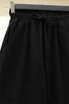 Beli Lastikli Cepli Bol Paça Pantolon  -Siyah-Kot Pantolon-136-0840-R01