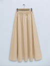 Etek-Beli Lastikli Çift Cepli Poplin Kloş Etek          -Somon-327-5018-R13