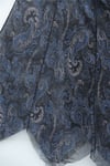 Beli Lastikli Desenli Astarlı Şifon Etek  -Laci-Etek-349-8043-R03