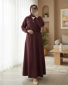 Takım-Beli Lastikli Etekli Bonding Takım  -Bordo-186-4459-R04