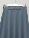 Beli Lastikli İthal Likralı Krep Kloş Etek -Füme-Etek-400-10057-R18