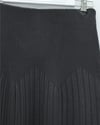 Beli Lastikli Pliseli Triko Etek -Antrasit-Etek-307-4001-R64
