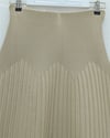 Beli Lastikli Pliseli Triko Etek -Krem-Etek-307-4001-R28