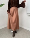 Beli Lastikli Saten Etek -Tarçın-Etek-307-0031-R45