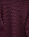 Bisiklet Yaka Baklava Desen Triko Kazak           -Bordo-Kazak-109-0023-R04