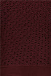 Bisiklet Yaka Yarasa Kol Ajurlu Triko Kazak -Bordo-Kazak-109-9211-R04