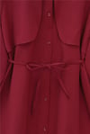 Bolero Detaylı Bağcıklı Poplin Tunik -Bordo-Tunik-120-1638-R04