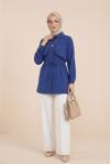 Bolero Detaylı Bağcıklı Poplin Tunik -Laci-Tunik-120-1638-R03
