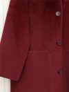 Boydan Düğmeli Cepli Kaban  -Bordo-Kaban-111-50686-R04