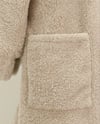 Boydan Düğmeli Cepli Pelüş Ceket -Açık Vizon-Mont & Kaban-349-6053-R51
