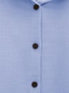 Boydan Düğmeli Pantolon Gömlek Keten Takım -Bebe Mavi-Takım-138-6622-R32
