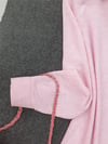 Boydan Gizli Düğmeli Keten Tunik -Pembe-Tunik-199-0201-R20