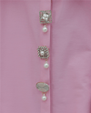 Broş Detaylı Gizli Düğmeli Poplin Gömlek -Pembe-Gömlek-398-11001-R20