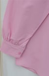 Broş Detaylı Gizli Düğmeli Poplin Gömlek -Pembe-Gömlek-398-11001-R20