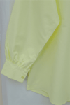 Broş Detaylı Gizli Düğmeli Poplin Gömlek -Açık Sarı-Gömlek-398-11001-R75