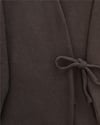 Çapraz Bağlamalı Kaşe Kimono -Kahve-Kimono & Kaftan-346-3081-R15