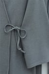 Çapraz Bağlamalı Selanik Kimono Takım -Gri-Takım-253-13107-R11