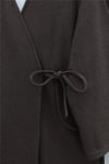 Çapraz Bağlamalı Selanik Kimono Takım -Kahve-Takım-253-13107-R15