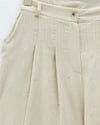 Cepli Bol Paça Pul Detaylı Kadife Pantolon   -Bej-Pantolon-346-3082-R56