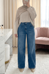 Cepli Fermuarlı Palazzo Kot Pantolon  -Tint-Pantolon-136-1750-R49