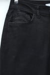 Cepli İspanyol Paça Fermuarlı Kot Pantolon  -Siyah-Pantolon-417-13852-R01