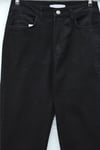 Cepli İspanyol Paça Fermuarlı Kot Pantolon  -Siyah-Pantolon-417-13852-R01