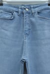 Cepli İspanyol Paça Likralı Fermuarlı Kot Pantolon -Buz Mavi-Pantolon-136-3008-R37