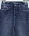 Cepli İspanyol Paça Likralı Fermuarlı Kot Pantolon -İndigo-Pantolon-136-3008-R21