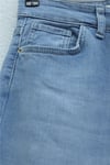 Cepli İspanyol Paça Likralı Fermuarlı Kot Pantolon -Buz Mavi-Pantolon-136-3008-R37