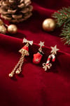 Christmas Koleksiyonu Zirkon Taşlı Yılbaşı Küpe