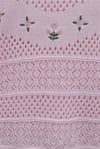 Çiçek Nakışlı Ajurlu Desenli Triko Kazak -Pudra-Kazak-109-1229-R06