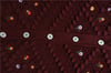 Çiçek Nakışlı Ponponlu Ajurlu Triko Hırka         -Bordo-Hırka-109-0642-R04
