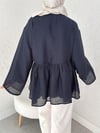 Çift Bağlamalı İçi Astarlı Modal Kimono -Laci-Kimono&Kaftan-307-2389-R03