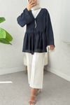 Çift Bağlamalı İçi Astarlı Modal Kimono -Laci-Kimono&Kaftan-307-2389-R03