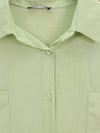 Çift Cepli Oval Kesim Kolu Katlamalı Gömlek Tunik -Çağla Y.-Gömlek-317-2420-R70